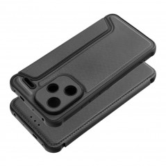 Peňaženkové puzdro Razor Book na XIAOMI Redmi Note 13 Pro Plus 5G Uhlíkové vlákno, Karbónový vzor  Čierny