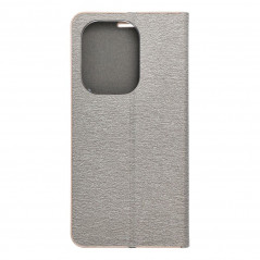 Peňaženkové puzdro LUNA Book Gold na XIAOMI Redmi Note 13 Pro 4G Elegant  Strieborný