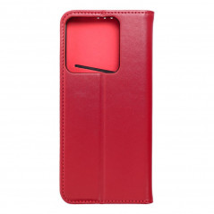 Peňaženkové puzdro Leather case SMART PRO na XIAOMI Redmi Note 13 5G Elegant  Vinovo červený