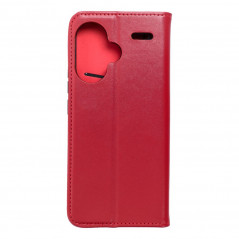 Peňaženkové puzdro Leather case SMART PRO na XIAOMI Redmi Note 13 Pro Plus 5G Elegant  Vinovo červený
