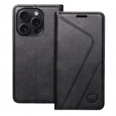 Peňaženkové puzdro Forcell F-PROTECT RFID Blocker Book na Apple iPhone 15 Pro Elegant  Čierny