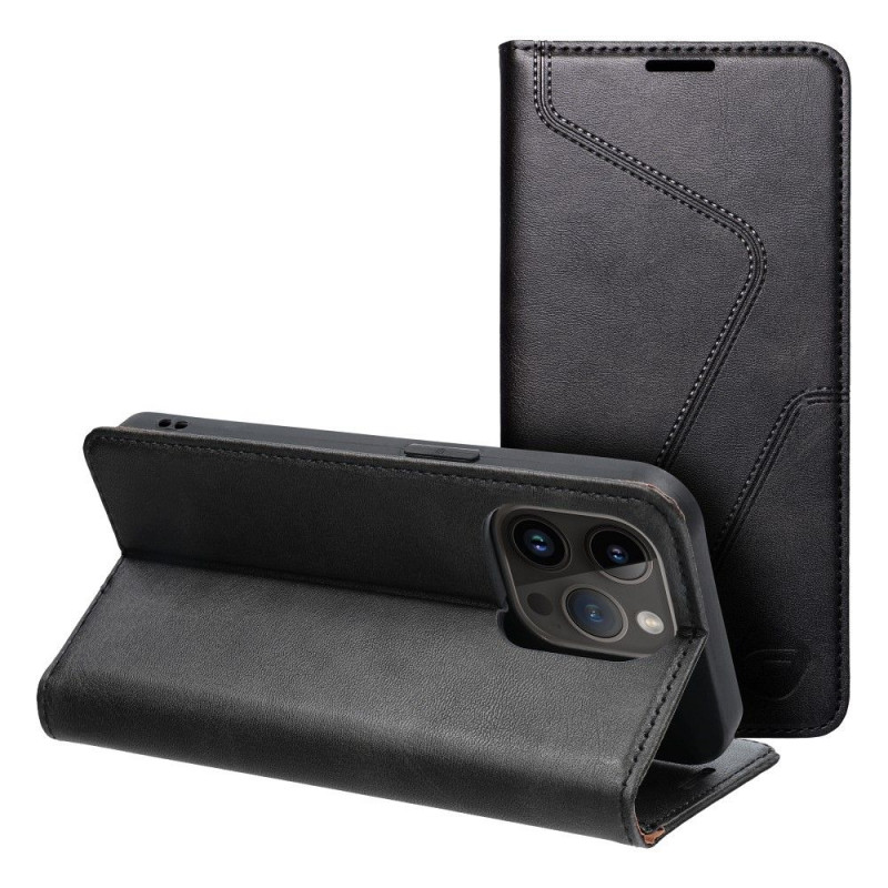 Peňaženkové puzdro Forcell F-PROTECT RFID Blocker Book na Apple iPhone 14 Pro Elegant  Čierny
