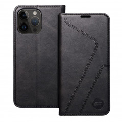 Peňaženkové puzdro Forcell F-PROTECT RFID Blocker Book na Apple iPhone 14 Pro Max Elegant  Čierny