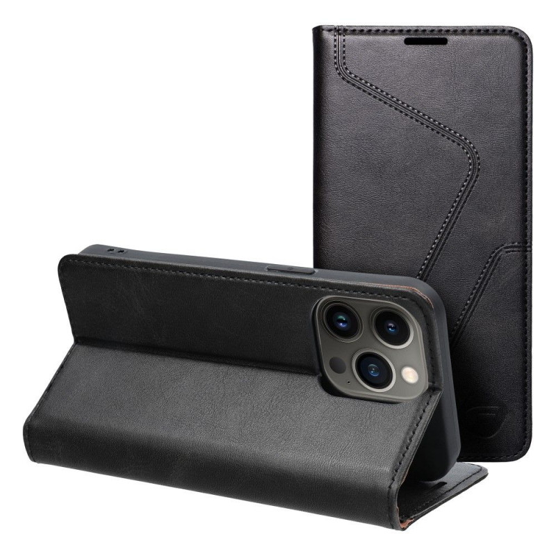 Peňaženkové puzdro Forcell F-PROTECT RFID Blocker Book na Apple iPhone 13 Pro Elegant  Čierny