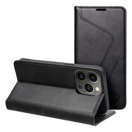 Peňaženkové puzdro Forcell F-PROTECT RFID Blocker Book na Apple iPhone 13 Pro Elegant  Čierny