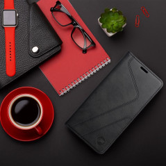 Peňaženkové puzdro Forcell F-PROTECT RFID Blocker Book na Apple iPhone 13 Pro Max Elegant  Čierny