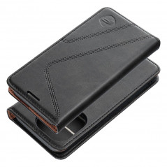 Peňaženkové puzdro Forcell F-PROTECT RFID Blocker Book na Apple iPhone 13 Pro Max Elegant  Čierny