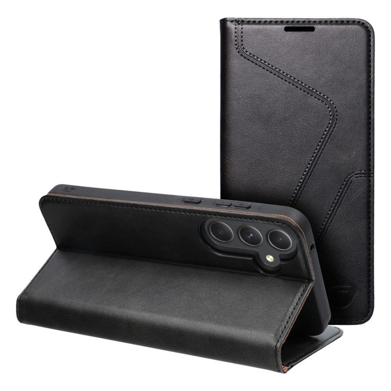 Peňaženkové puzdro Forcell F-PROTECT RFID Blocker Book na Samsung Galaxy A55 Elegant  Čierny