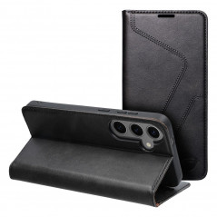 Peňaženkové puzdro Forcell F-PROTECT RFID Blocker Book na Samsung Galaxy S24 PLUS Elegant Čierny