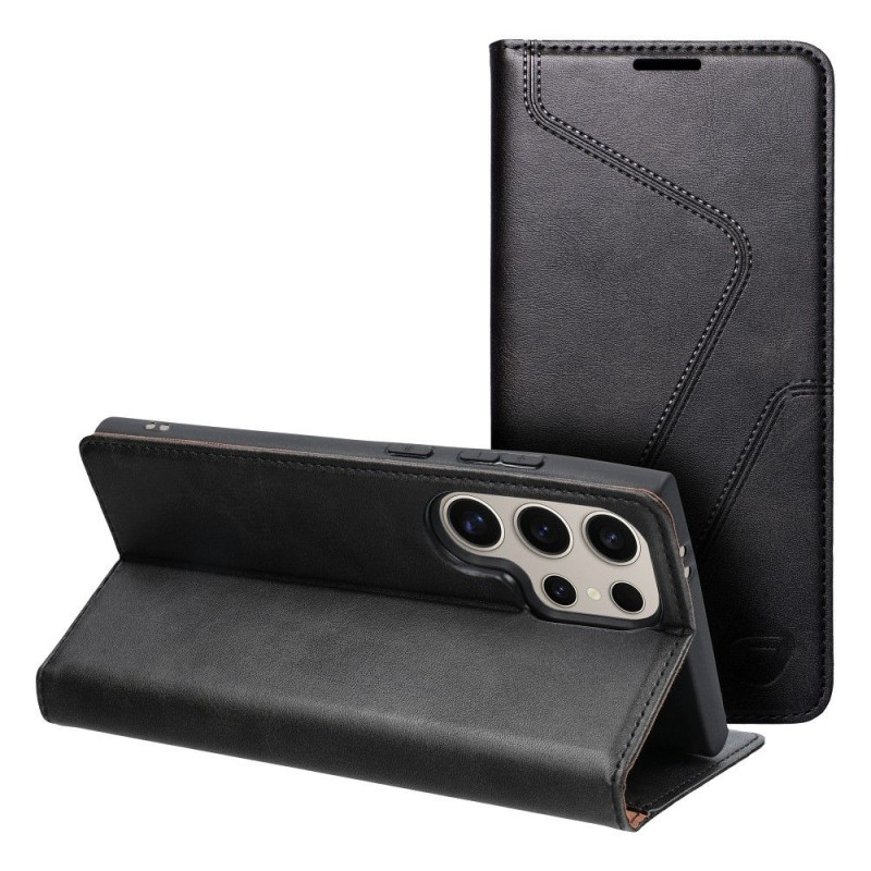 Peňaženkové puzdro Forcell F-PROTECT RFID Blocker Book na Samsung Galaxy S24 ULTRA Elegant  Čierny