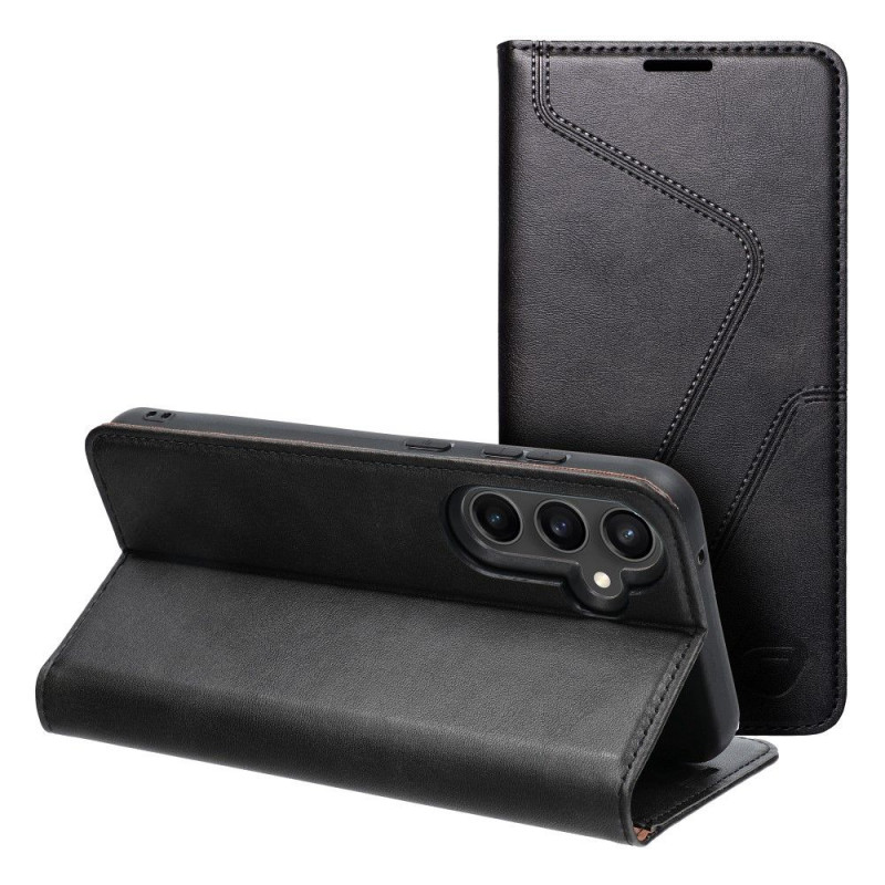 Peňaženkové puzdro Forcell F-PROTECT RFID Blocker Book na Samsung Galaxy S24 Elegant  Čierny