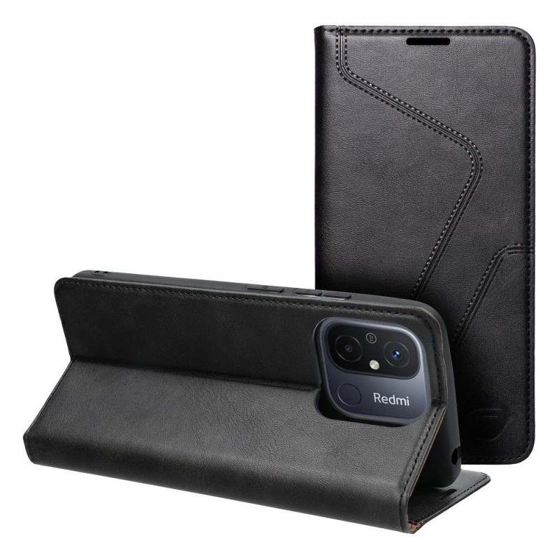 Peňaženkové puzdro Forcell F-PROTECT RFID Blocker Book na XIAOMI Redmi 12C Elegant  Čierny