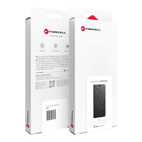 Peňaženkové puzdro Forcell F-PROTECT RFID Blocker Book na XIAOMI Redmi 13C Elegant Čierny