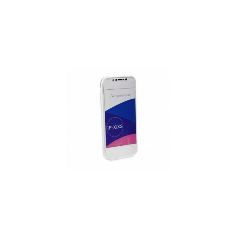 360 Ultra Slim Front+Back na Apple iPhone XS FORCELL Silikónové púzdro Transparentný