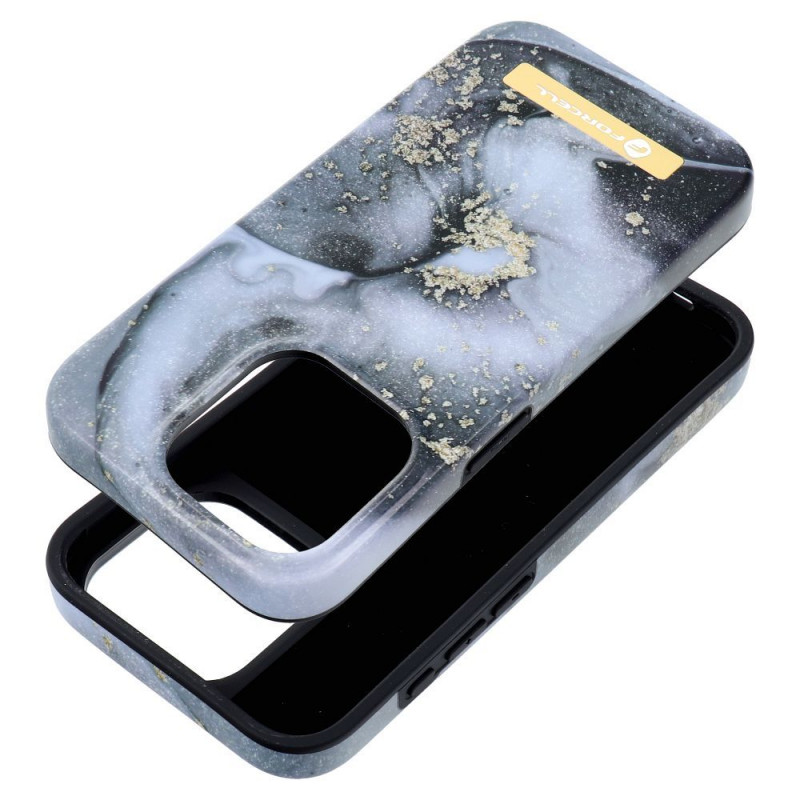 Kryt Forcell F-Pprotect Mirage na Apple iPhone 14 Pro Max MagSAFE  Mramorová hmla