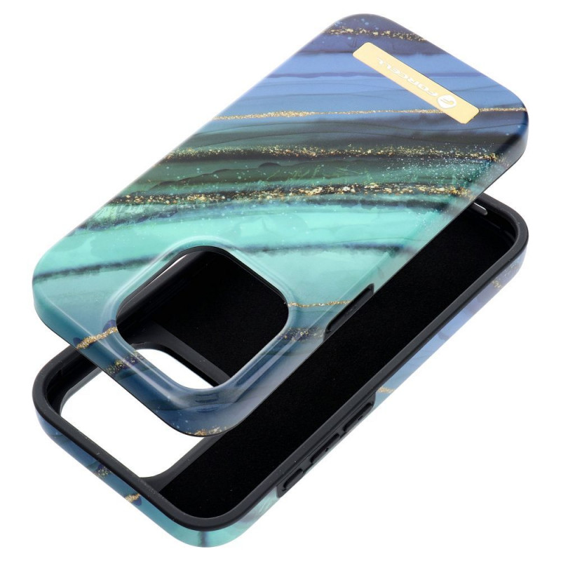 Kryt Forcell F-Pprotect Mirage na Apple iPhone 14 MagSAFE  Jadeitový mramor