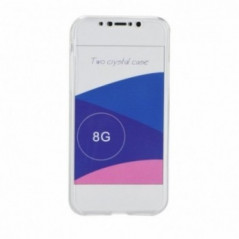 360 Ultra Slim Front+Back na Apple iPhone X FORCELL Silikónové púzdro Transparentný