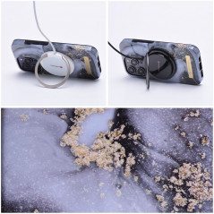Kryt Forcell F-Pprotect Mirage na Apple iPhone 15 Plus MagSAFE  Mramorová hmla