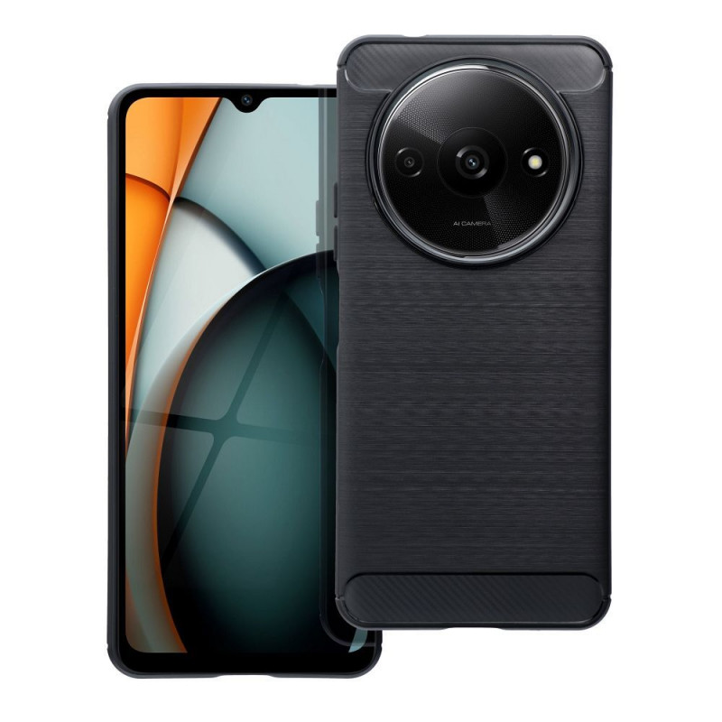 Kryt Carbon na XIAOMI Redmi A3 Elegant  Čierny