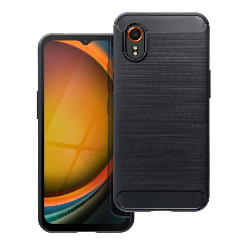 Kryt Carbon na Samsung Galaxy Xcover7 Elegant  Čierny