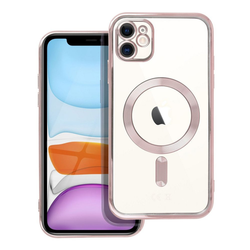 Kryt Electro Mag na Apple iPhone 11 MagSAFE  Ružovo-zlatý
