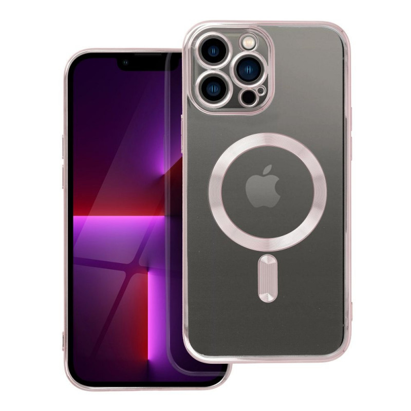 Kryt Electro Mag na Apple iPhone 13 Pro Max MagSAFE  Ružovo-zlatý