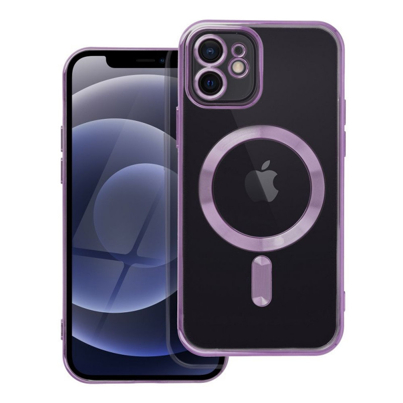 Kryt Electro Mag na Apple iPhone 12 MagSAFE  Hlboká fialová