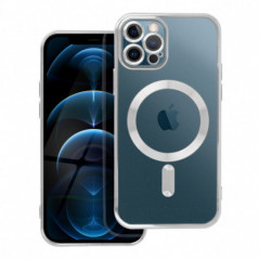 Kryt Electro Mag na Apple iPhone 12 Pro MagSAFE  Strieborný