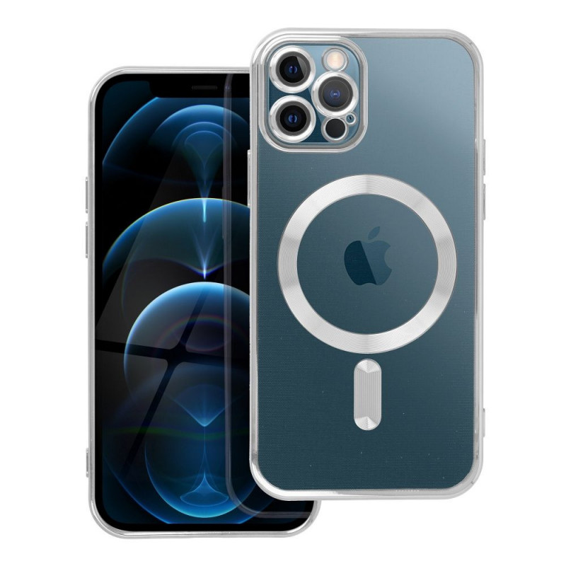 Kryt Electro Mag na Apple iPhone 12 Pro MagSAFE  Strieborný