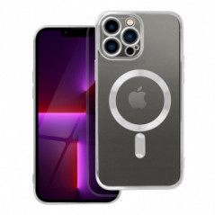 Kryt Electro Mag na Apple iPhone 13 Pro Max MagSAFE Strieborný