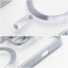 Kryt Electro Mag na Apple iPhone 14 MagSAFE  Strieborný