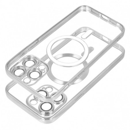 Kryt Electro Mag na Apple iPhone 11 Pro Max MagSAFE Strieborný