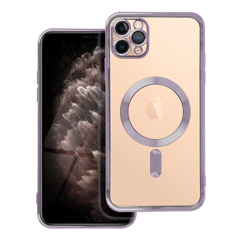 Kryt Electro Mag na Apple iPhone 11 Pro Max MagSAFE  Hlboká fialová