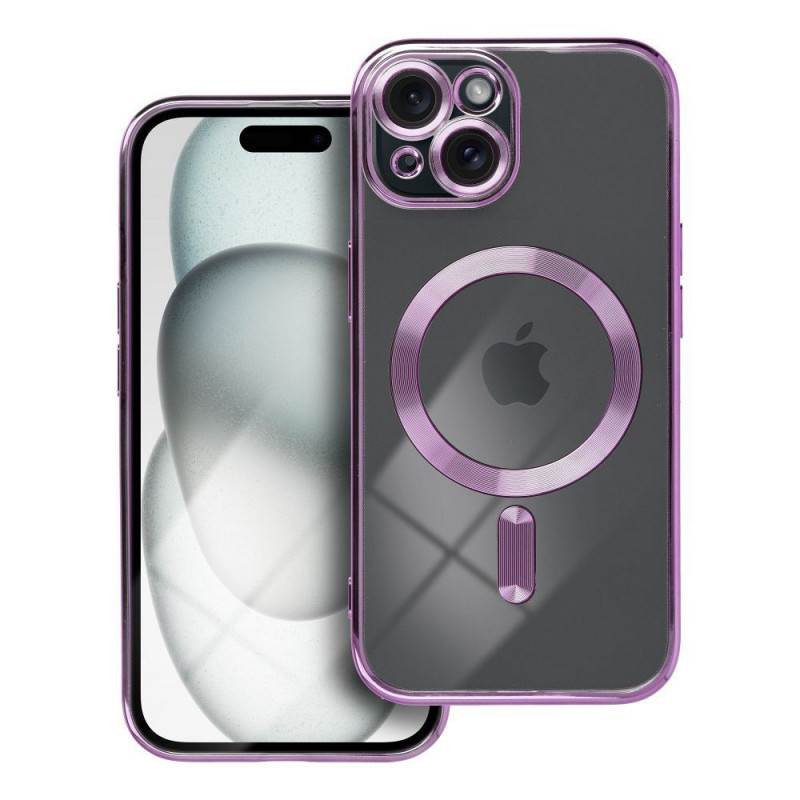 Kryt Electro Mag na Apple iPhone 15 MagSAFE  Hlboká fialová