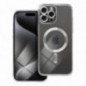 Kryt Electro Mag na Apple iPhone 15 Pro Max MagSAFE  Strieborný