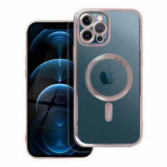 Kryt Electro Mag na Apple iPhone 12 Pro Max MagSAFE Ružovo-zlatý