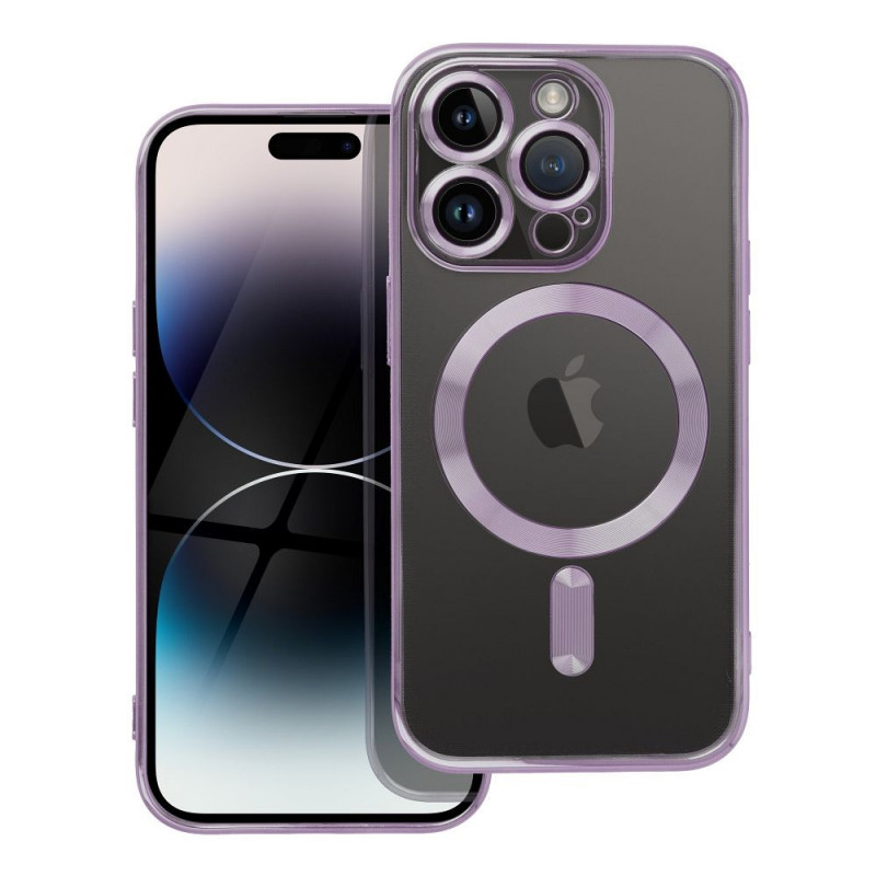 Kryt Electro Mag na Apple iPhone 14 Pro MagSAFE  Hlboká fialová
