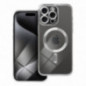 Kryt Electro Mag na Apple iPhone 15 Pro MagSAFE  Strieborný
