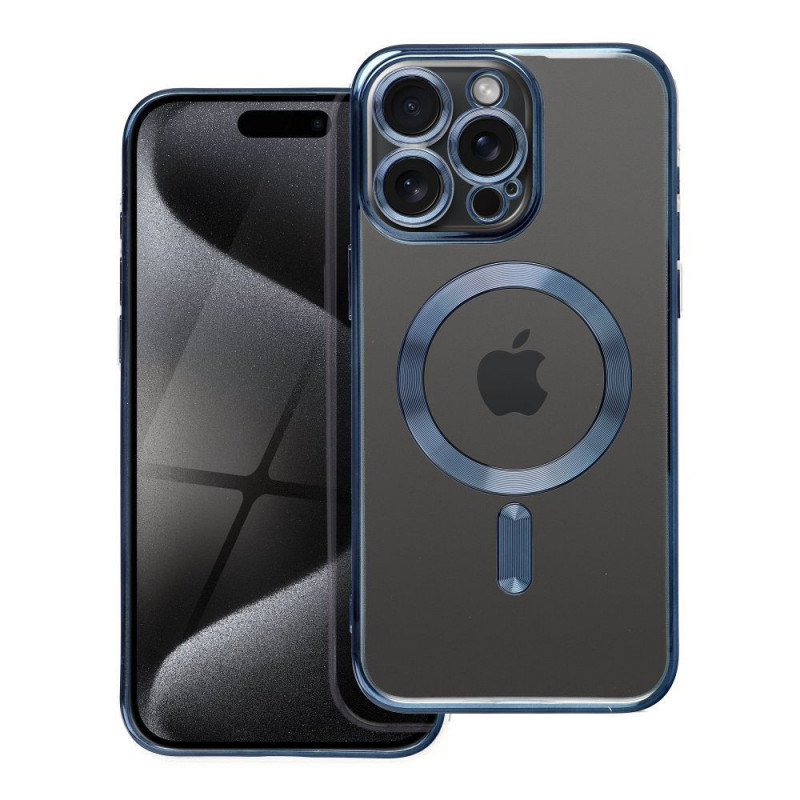 Kryt Electro Mag na Apple iPhone 15 Pro Max MagSAFE  Modrý titán