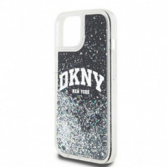 Kryt DKNY Liquid Glitters Arch Logo na Apple iPhone 12 Čierny