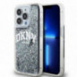 Kryt DKNY Liquid Glitters Arch Logo na Apple iPhone 13 Pro Čierny