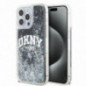 Kryt DKNY Liquid Glitters Arch Logo na Apple iPhone 13 Pro Max Čierny