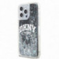Kryt DKNY Liquid Glitters Arch Logo na Apple iPhone 13 Pro Max Čierny