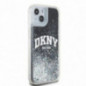 Kryt DKNY Liquid Glitters Arch Logo na Apple iPhone 14 Čierny