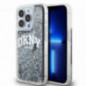 Kryt DKNY Liquid Glitters Arch Logo na Apple iPhone 14 Pro Čierny