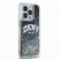 Kryt DKNY Liquid Glitters Arch Logo na Apple iPhone 14 Pro Čierny