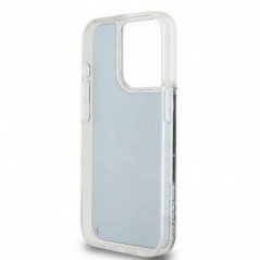 Kryt DKNY Liquid Glitters Arch Logo na Apple iPhone 14 Pro Čierny