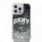 Kryt DKNY Liquid Glitters Arch Logo na Apple iPhone 14 Pro Max Čierny