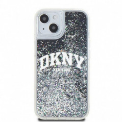 Kryt DKNY Liquid Glitters Arch Logo na Apple iPhone 15 Čierny