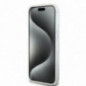 Kryt DKNY Liquid Glitters Arch Logo na Apple iPhone 15 Biely